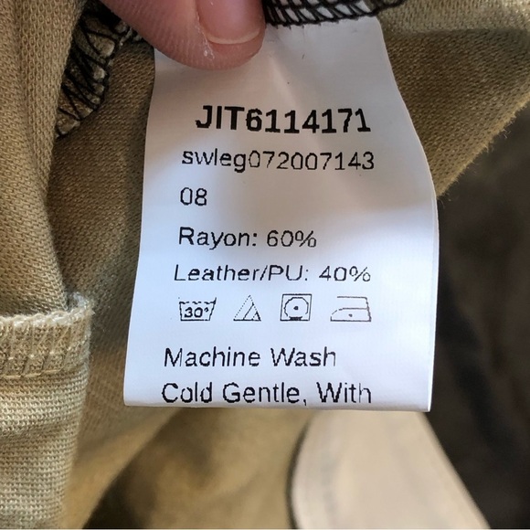 Shein Color Block PU Leather Pants-Size Small - Picture 12 of 13